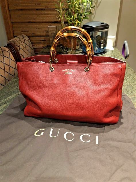 gucci bamboo shopper large.